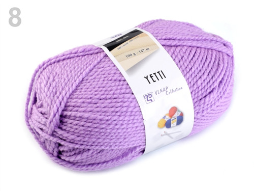 Pletací příze 100 g Yetti - fialová lila