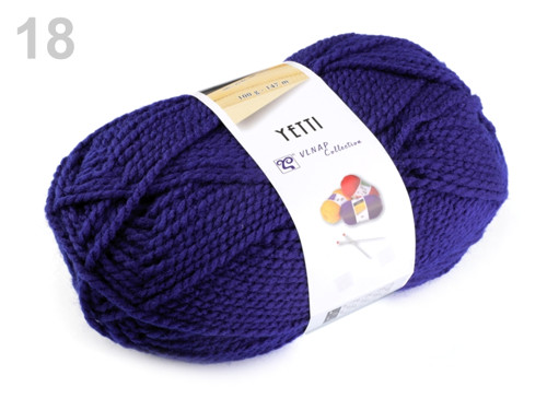 Pletací příze 100 g Yetti - modrá berlínská — foto 1
