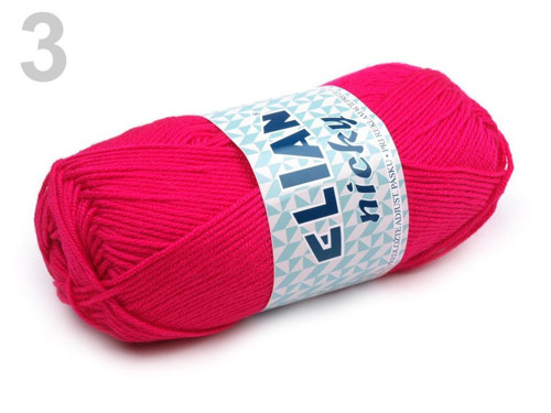 Pletací příze 50 g Elian Nicky - Fuchsia Rose