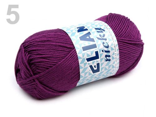 Pletací příze 50 g Elian Nicky - Amaranth