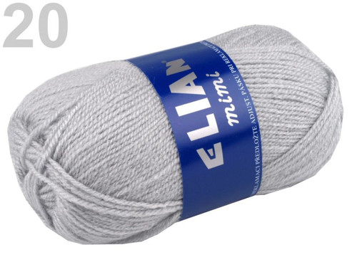 Pletací příze 50 g Elian Mimi - Light Gray