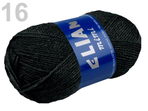 Pletací příze 50 g Elian Mimi - Black