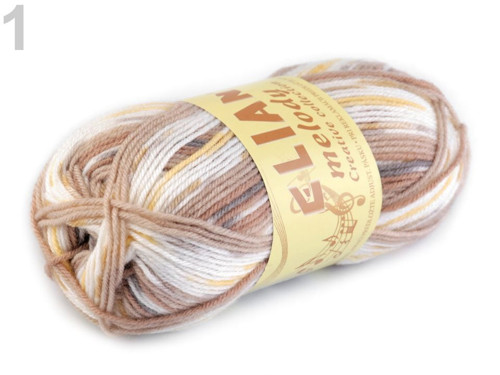 Pletací příze 50 g Elian melody - Afterglow