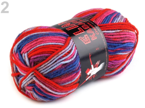 Pletací příze 100 g Elian Kabaret - Fiery Red
