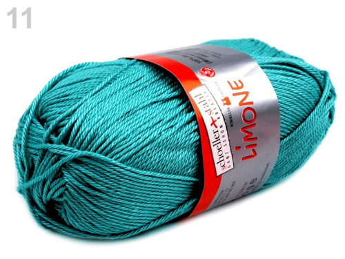 Pletací příze 50 g Limone - Blue Curacao