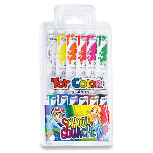 Sada temperových barev Toy Color - 12 x 12 ml