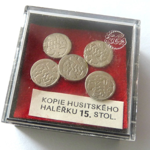 Kopie Husitského haléřku 15.stol. — foto 1