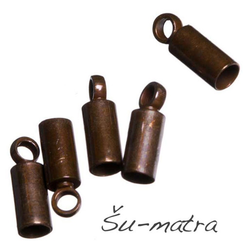 Koncovka 2,8x8 mm, měděná (10 ks)