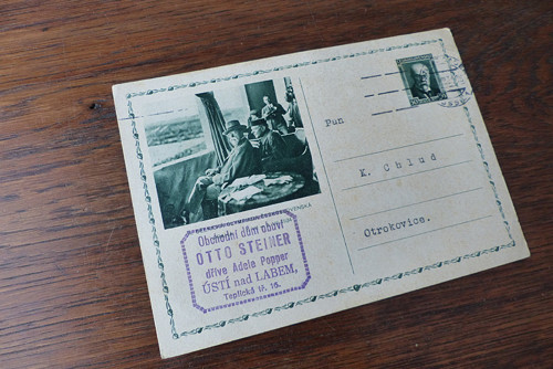 Obchodní dům s obuví, Masaryk...dopisnice 1934