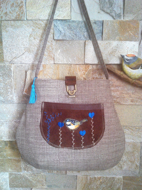 Kabelka BIRD+ BLUE HEATRS:-) — foto 1