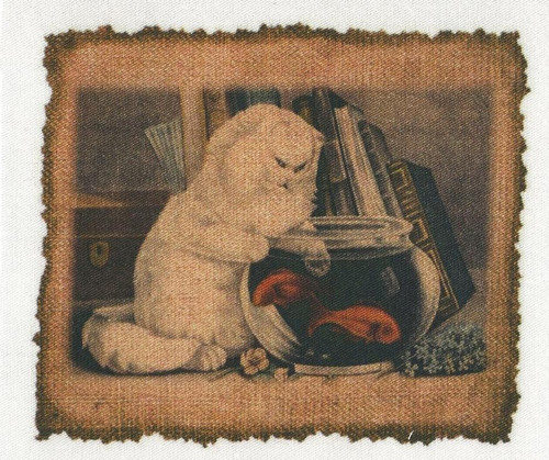 Bavlněná látka - panel 9 x 11 cm
