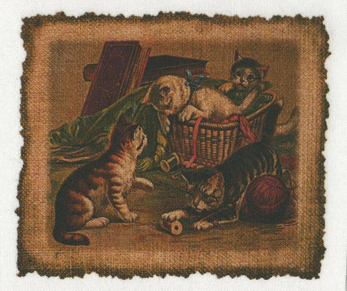 Bavlněná látka - panel 9 x 11 cm
