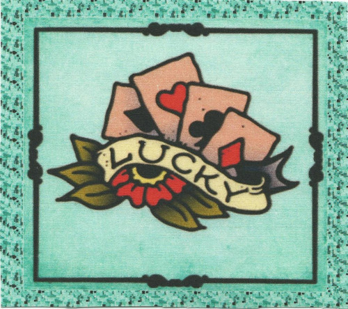 Bavlněná látka - panel 11 x 12 cm — foto 1