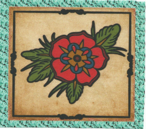 Bavlněná látka - panel 11 x 12 cm — foto 1