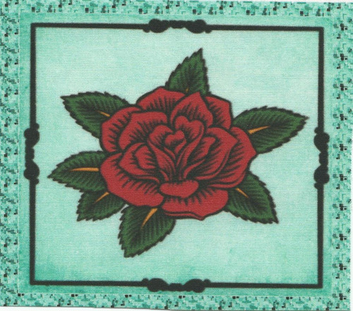 Bavlněná látka - panel 11 x 12 cm — foto 1