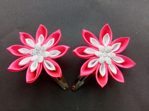 Sponky kanzashi — foto 1