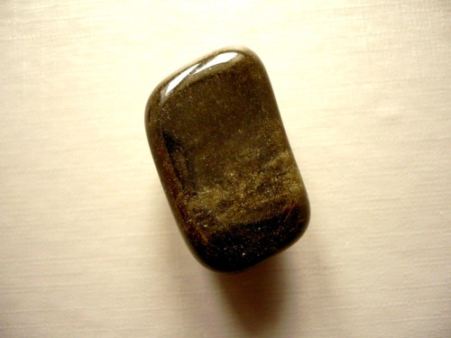 Trom. kámen - zlatý obsidián 27 mm, č.28