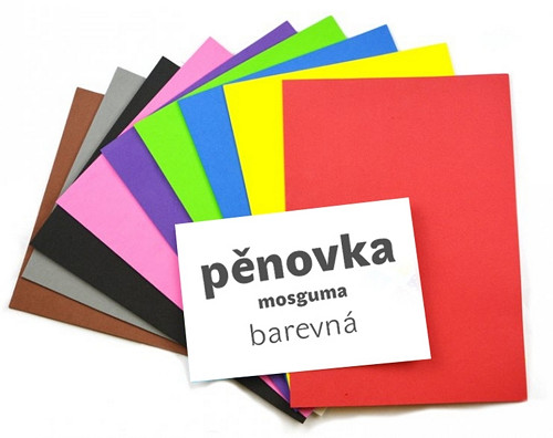 Mosguma barevná, sada 10 ks, A4, mix barev — foto 1