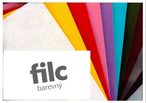 Filc - sada 10 ks, mix barev, A4, 180 g