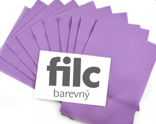 Filc, fialový, A4, 180g