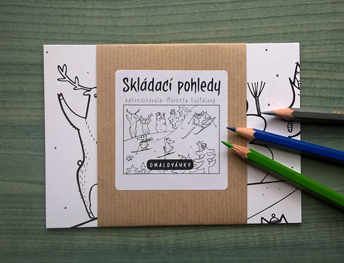 Skládací pohledy - Závod o život - OMALOVÁNKY