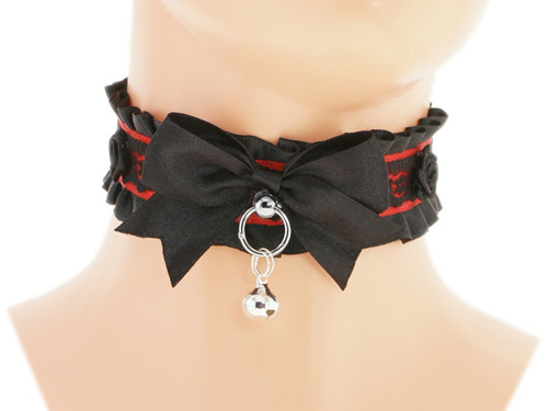 Kitten play collar, bdsm obojek, pet play 2S
