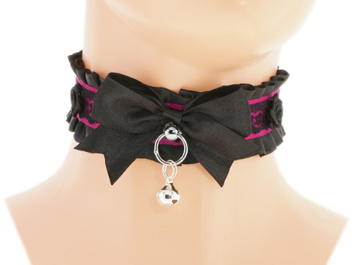 Kitten play collar, bdsm obojek, pet play 4F — foto 1