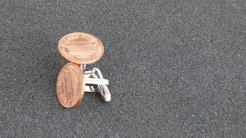 One Cent - Manžetové Knoflíčky — foto 1