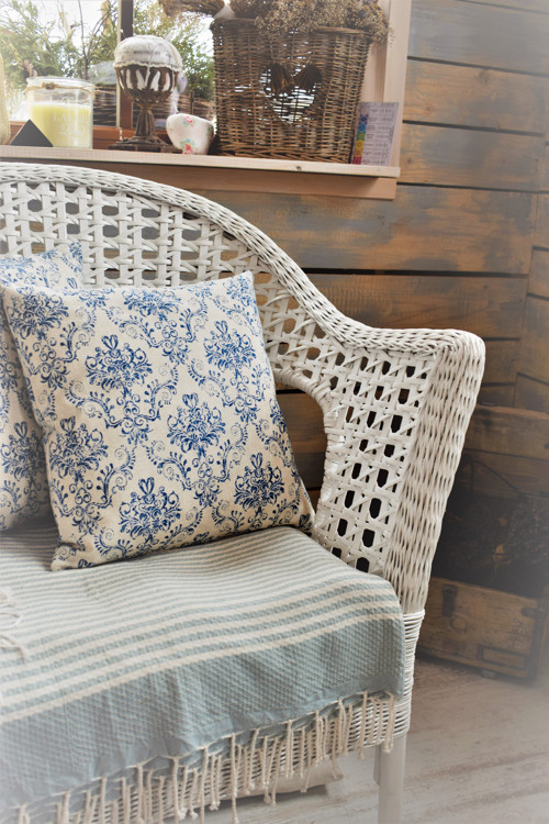 Povlak ornament - modrý — foto 1