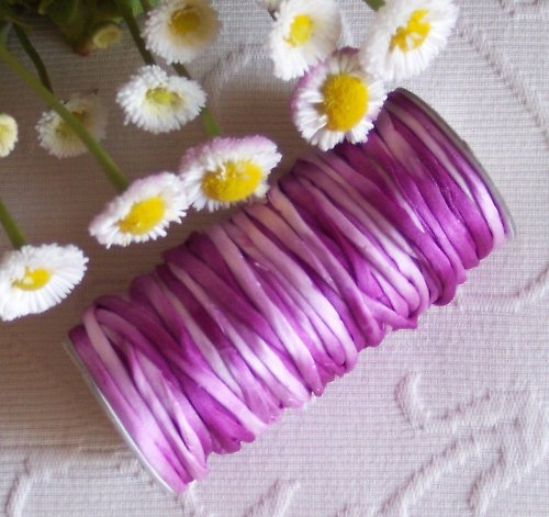 Fuchsie, crep satin, metráž — foto 1