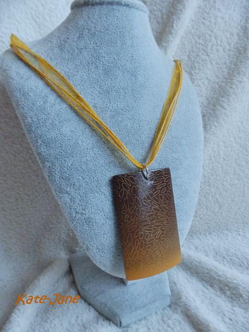 Náhrdelník - Bublinky V Hnědooranžovém — foto 1