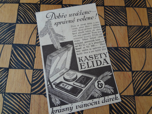 Dobová reklama/ Kasety Elida