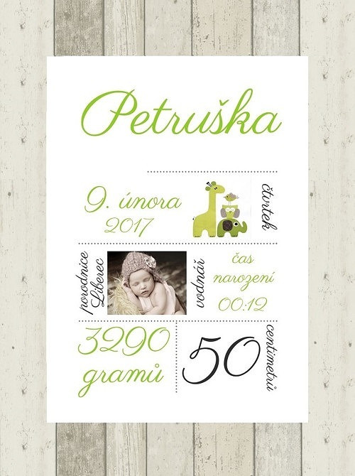 Plakát - dekorace do dětského pokoje