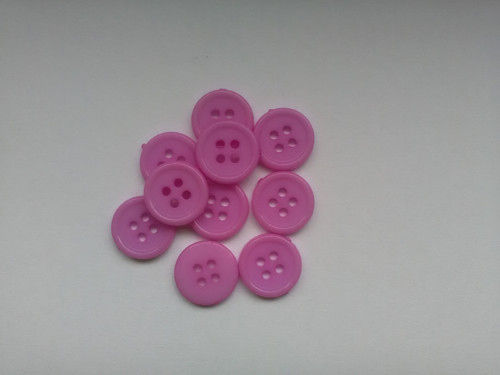 Plastové knoflíčky 13mm - fialová