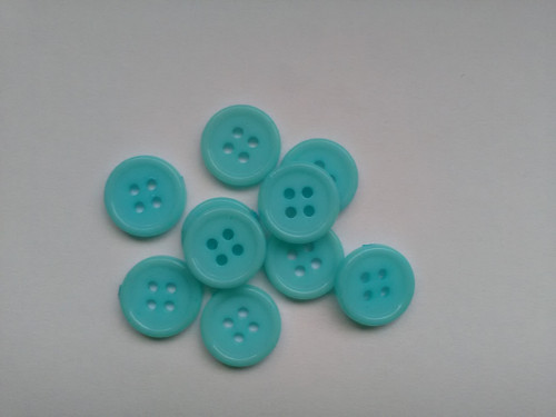 Plastové knoflíčky 13mm - modré s.