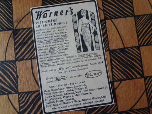 Dobová reklama/ Prádélko Warnerś — foto 1