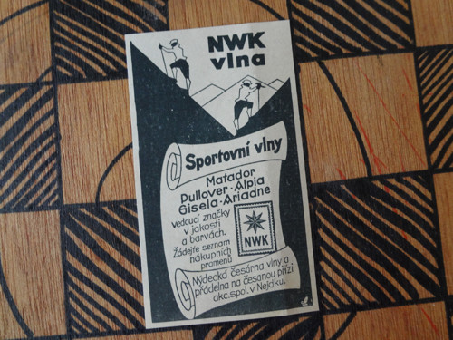 Dobová reklama/ Nýdecká česárna vlny