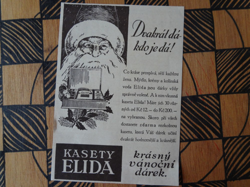 Dobová reklama/ Kasety Elida