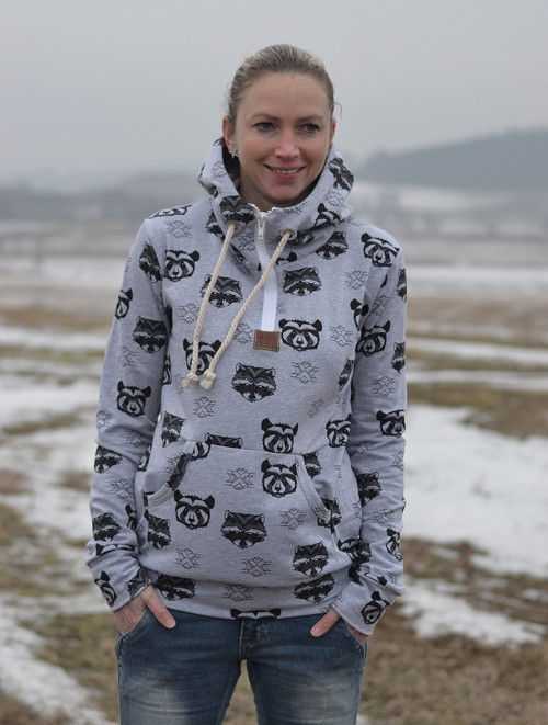 Šedá mikina — foto 1