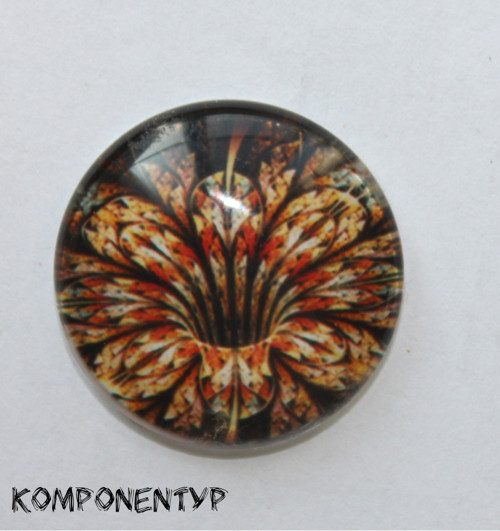 Skleněný kabošon, 20 mm, 1 kus