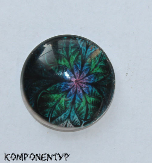 Skleněný kabošon, 20 mm, 1 kus