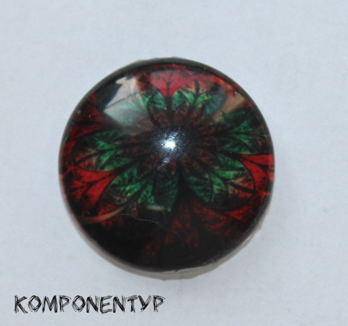 Skleněný kabošon, 20 mm, 1 kus