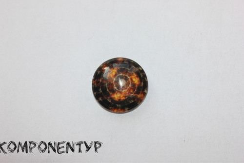 Skleněný kabošon "Vesmírný čas", 18 mm