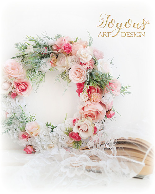 Romantický shabby chic věnec — foto 1