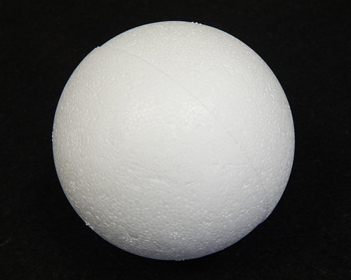 Polystyren, Koule - průměr 8,5 cm — foto 1