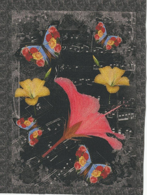 Bavlněná látka - panel 10 x 14 cm — foto 1