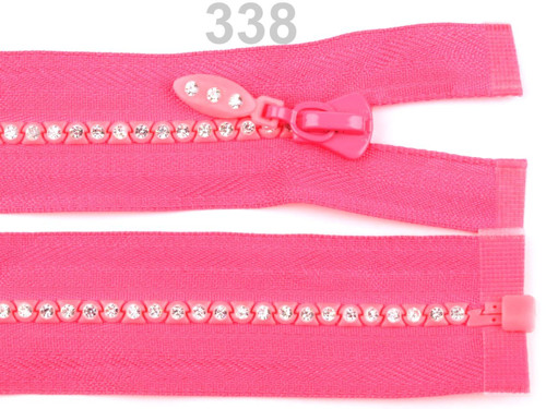 Zip kostěný * 60cm * s kamínky * 1 ks/ bal