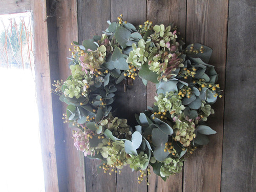 Pouze jen,eucalyptus,hortenzie,len — foto 1