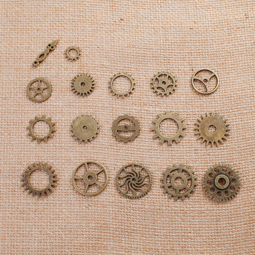Sada steampunk 17ks/ ant. bronz/ 1set — foto 1
