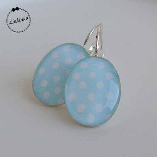 Puntíčky pastel modrá — foto 1